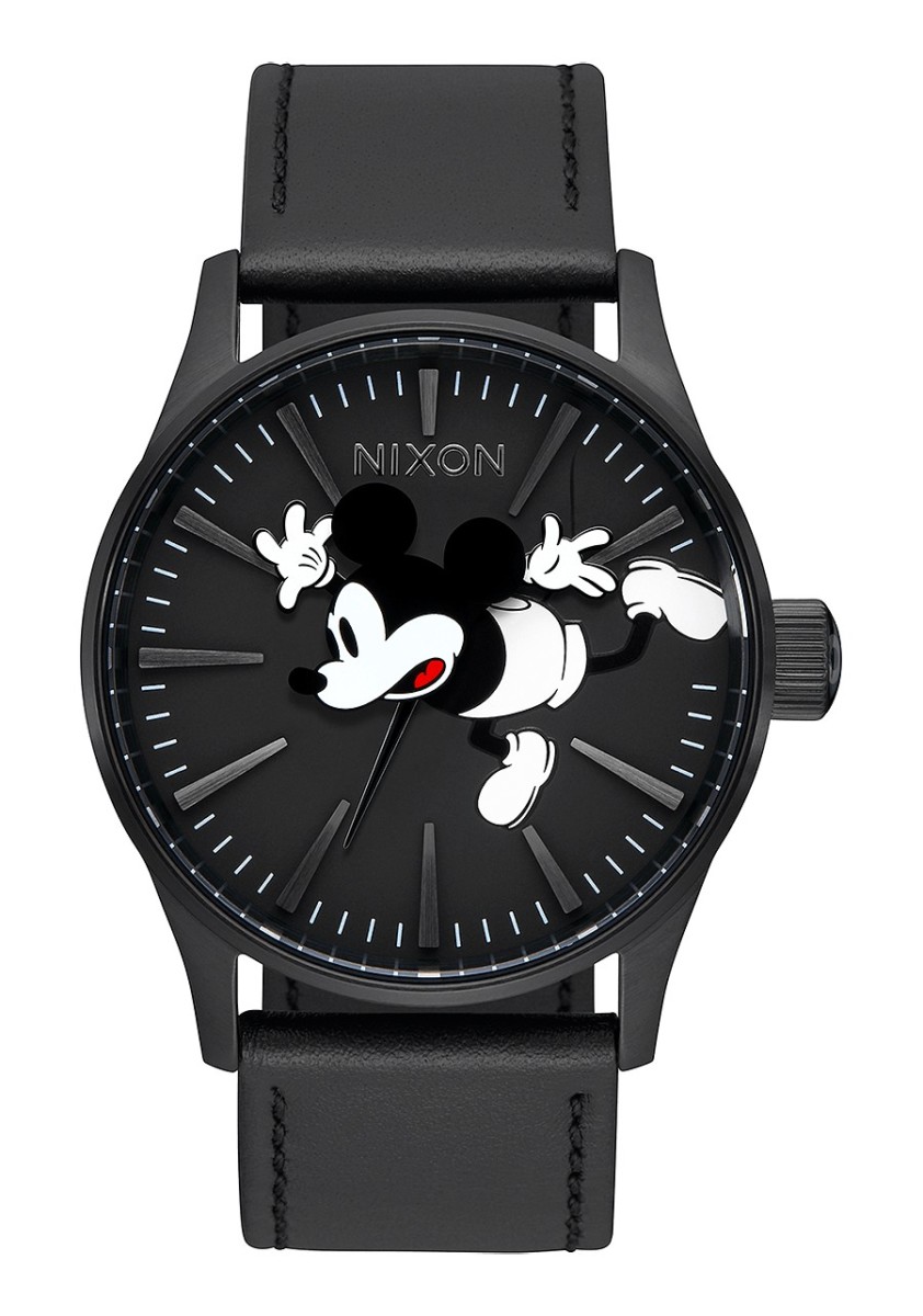 THE SENTRY LEATHER NA1053093-00 ALL BLACK/MICKEY