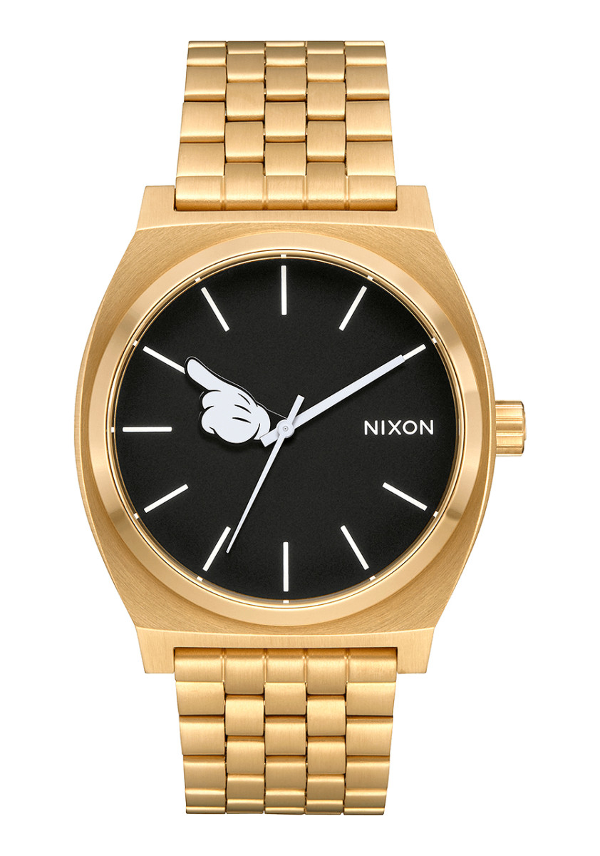 THE TIME TELLER NA0453097-00 GOLD/BLACK/MICKEY HAND