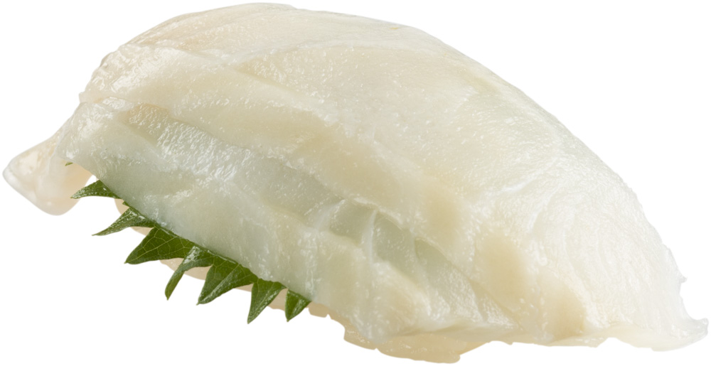 スシロー「天然魚×赤シャリ祭り」さめがれい昆布〆