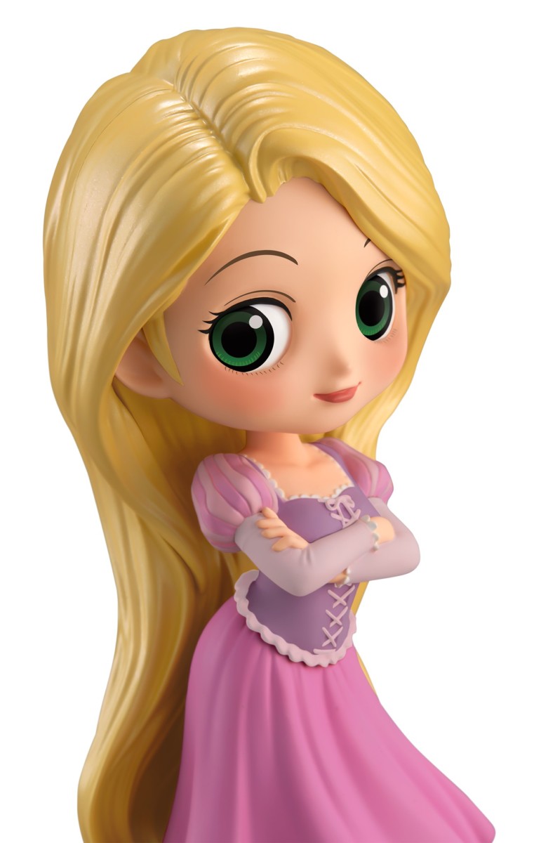 長い髪をおろしたラプンツェル バンプレスト Q Posket Disney Characters Rapunzel Girlish Charm Dtimes