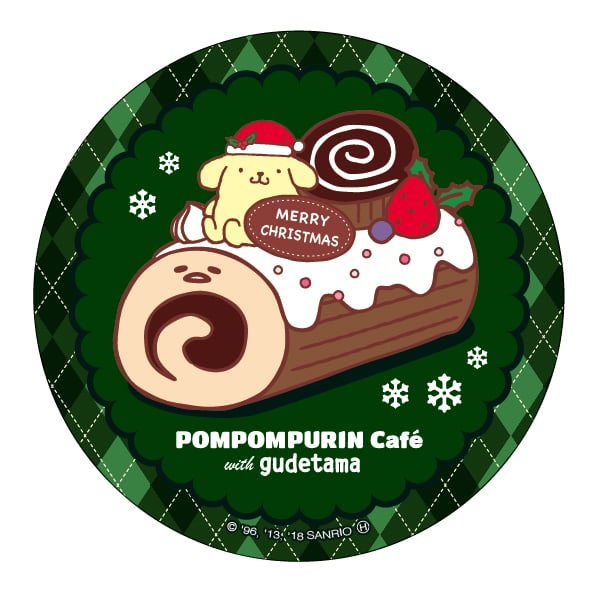 「ポムポムプリンカフェ」クリスマスコースター