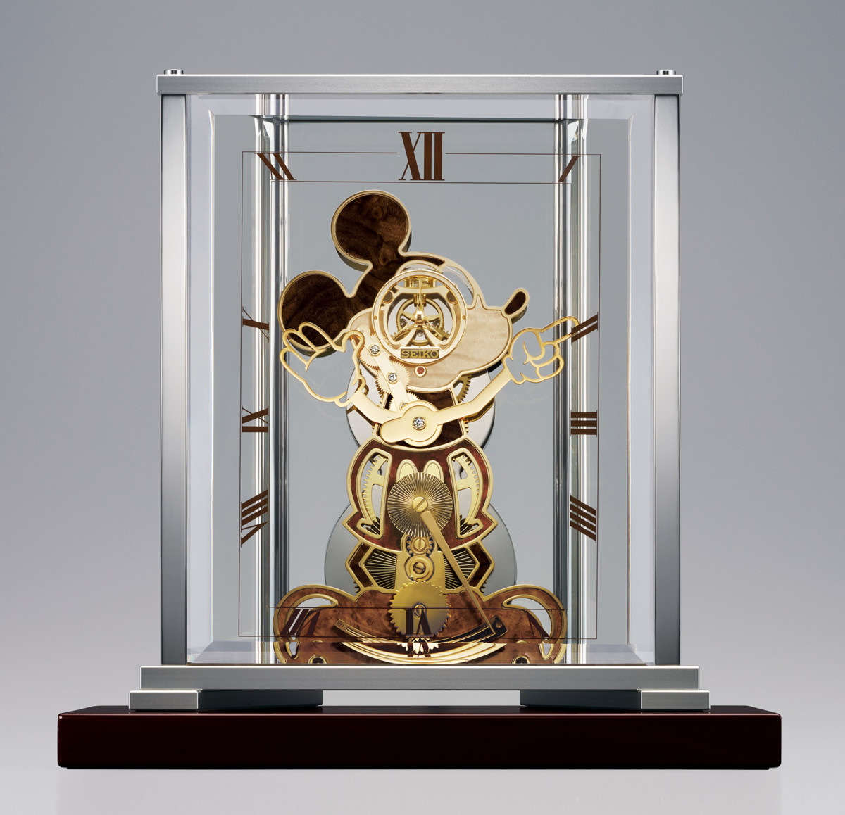 セイコークロック「ミッキーマウスのスクリーンデビュー90周年記念機械式置時計」
