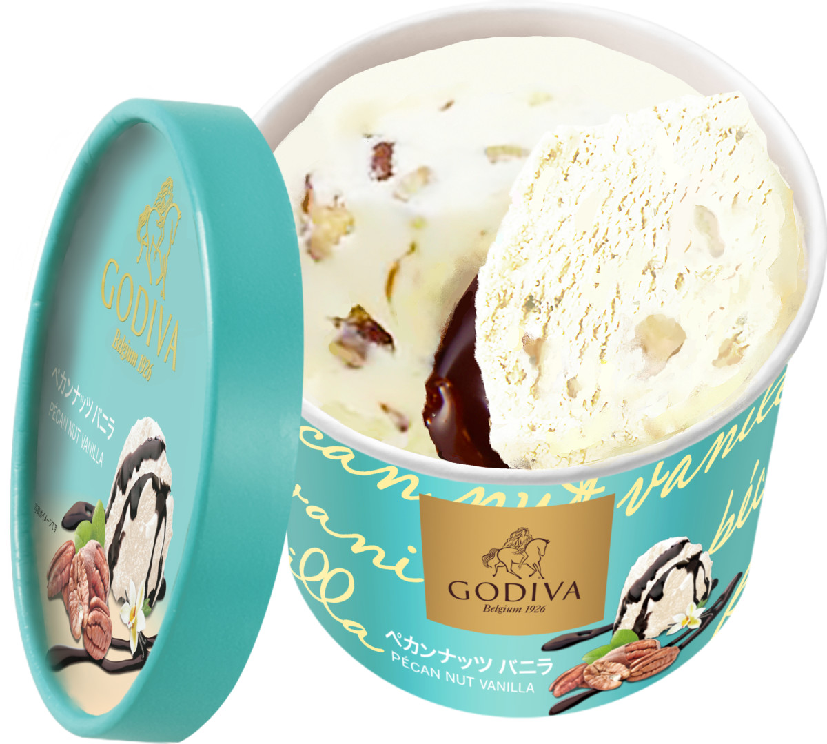 GODIVA_カップアイス　ペカンナッツバニラ