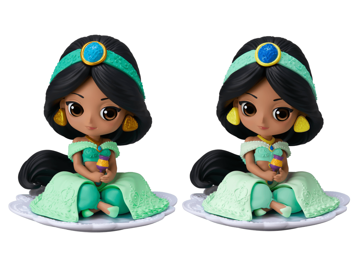 お皿に座ったスイートなジャスミン！バンプレスト ディズニー「Q posket SUGIRLY Disney Characters -Jasmine-」