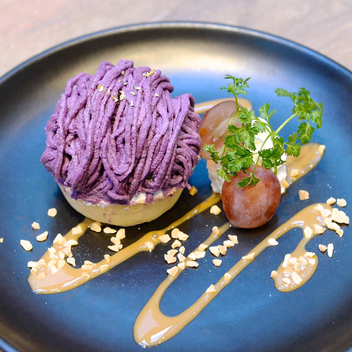 へし切長谷部の紫芋モンブラン