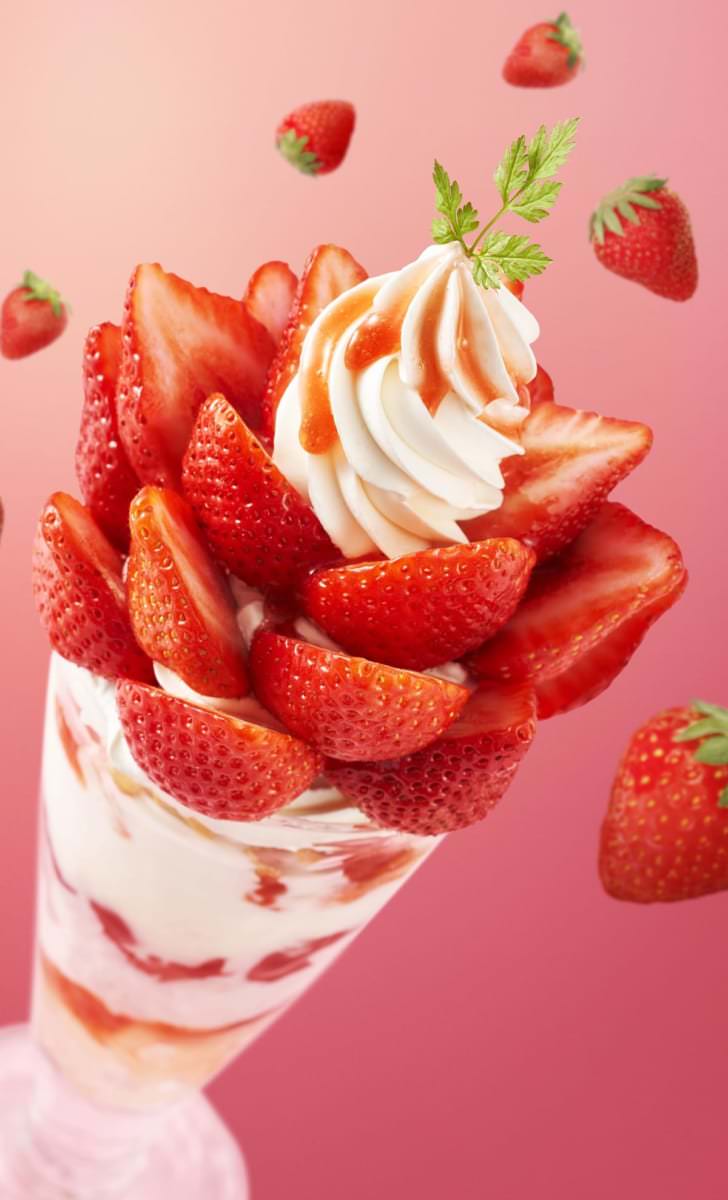 あまおう苺のデラックスパフェ2