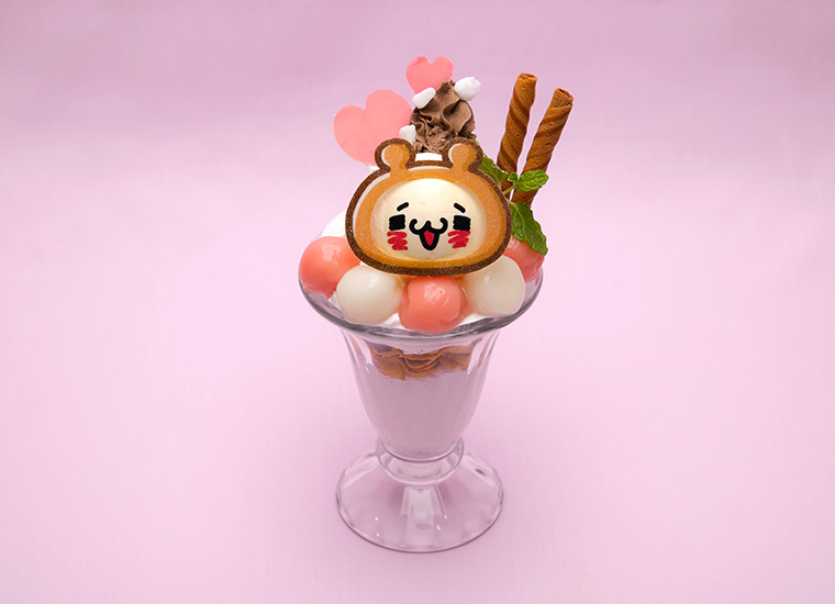 にゃんことくまカフェ にゃんこのラブラブハートのいちごパフェ Dtimes