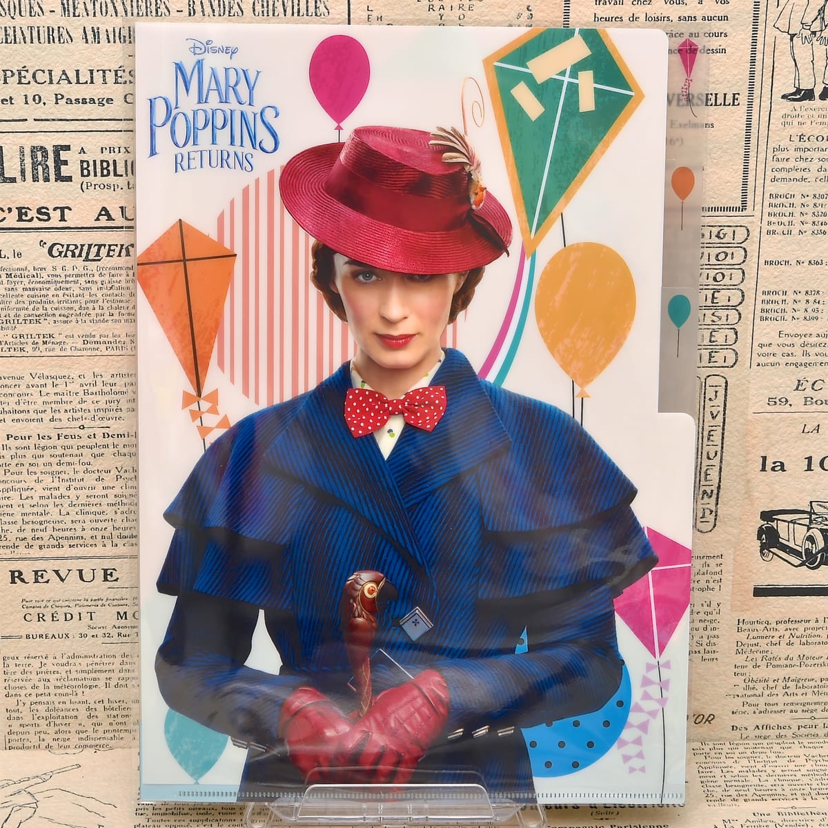 メリーポピンズ 帽子 レプリカ Mary poppins 小道具 ディズニー+waxoyl