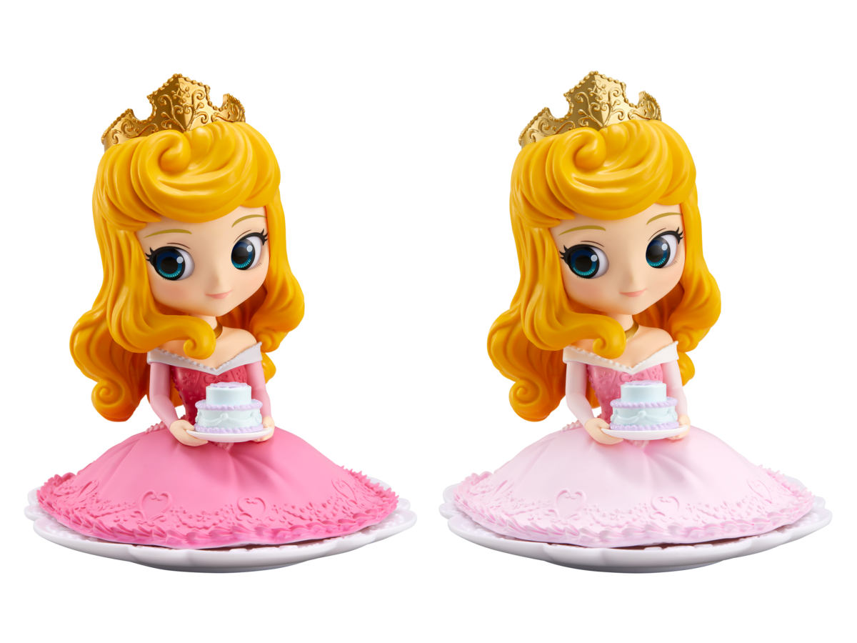 ケーキを持ったオーロラ姫 バンプレスト ディズニー Q Posket Sugirly Disney Characters Princess Aurora Dtimes