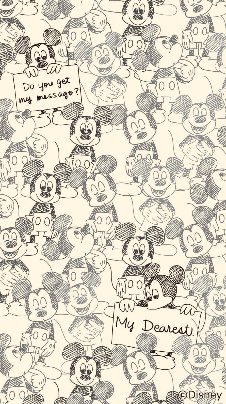 Disney x LINE 3月　壁紙1