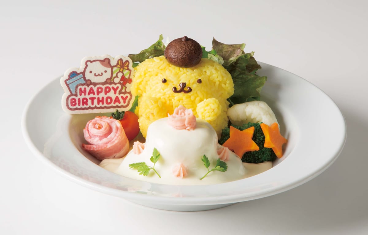 お誕生日おめでとう！ケーキでお祝いハンバーグプレート