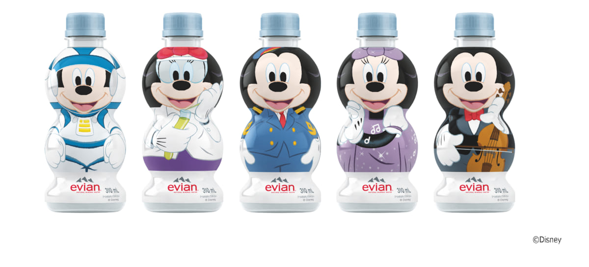 5種類のディズニーデザインが登場 エビアン キャラクターボトル ミッキーシリーズ第3弾 Dtimes