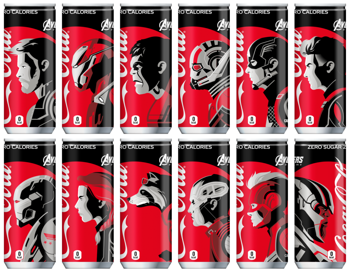 全12種類のデザイン缶 コカ コーラ ゼロ 映画 アベンジャーズ エンドゲーム 限定パッケージ Dtimes
