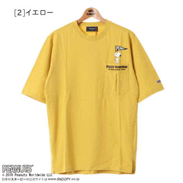 SNOOPY 5分袖 ゆる チュニック Tシャツ６