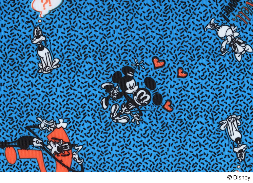 ディズニー“ミッキー＆フレンズ”グラフィカルスーツケース　内装　デザインアップ