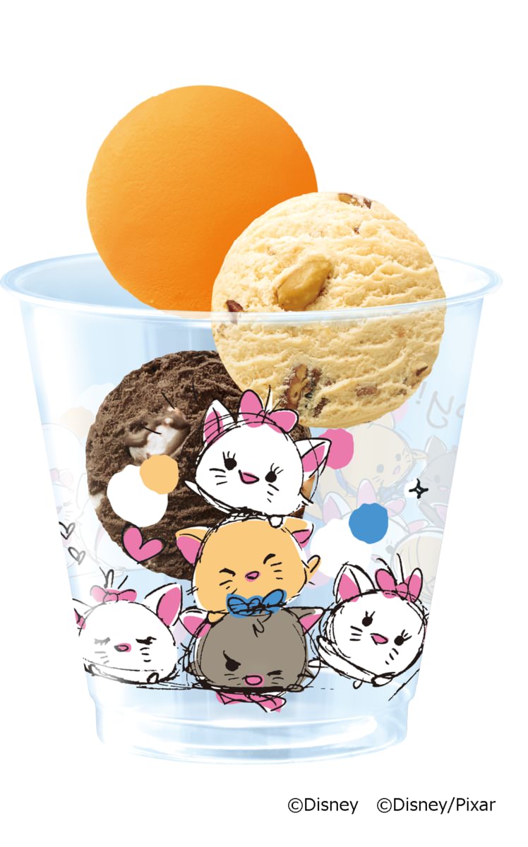 ミッキー フレン ズや マリー デザインのカップ付き サーティワン アイスクリーム Tsum Tsum トリプルポップ Dtimes