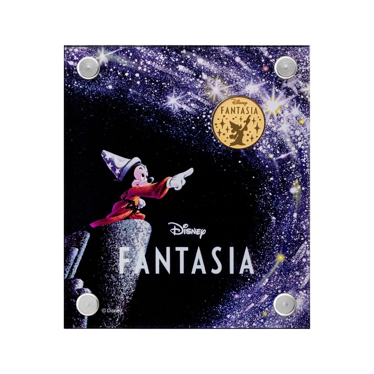 ミッキーマウス90周年デザイン 特別限定純金メダル『ファンタジア』2