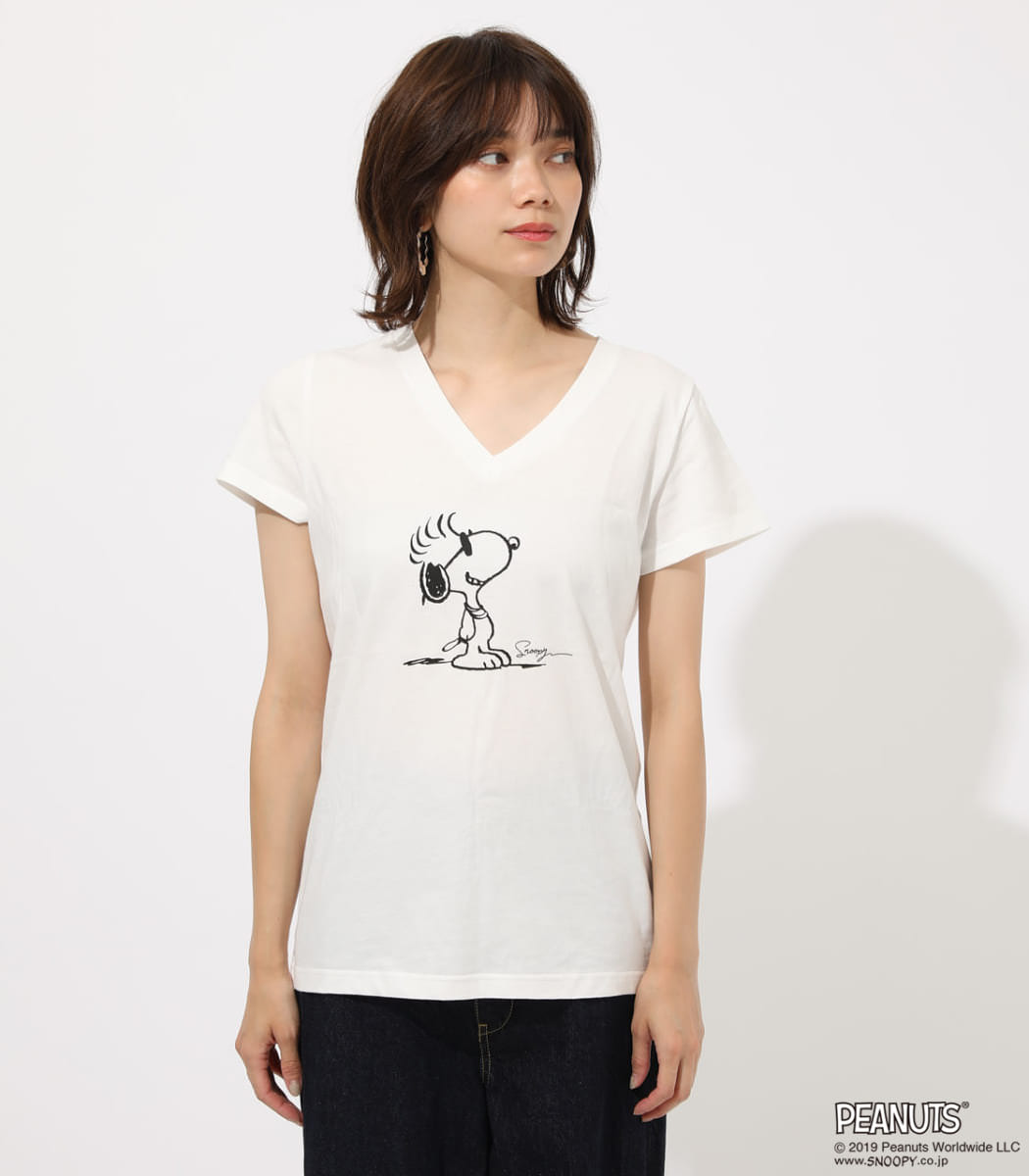LIMITED SNOOPY V NECK TEE２