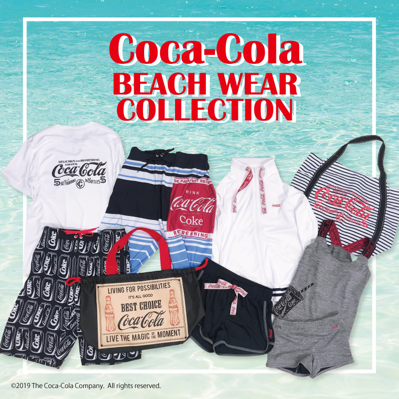 ロゴや瓶のデザインがスポーティ！「コカ・コーラ」水着特集