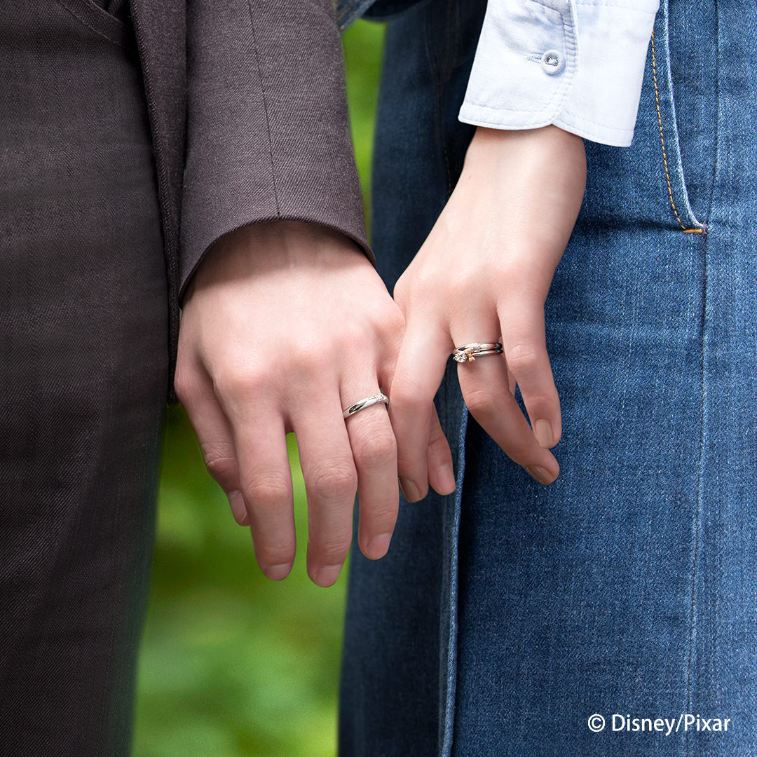 トイ・ストーリー4　結婚指輪　婚約指輪　着用イメージ