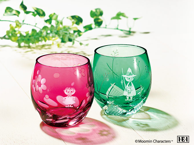 限定数量の特別品「ムーミン　江戸切子グラス」