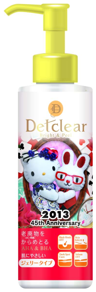 明色化粧品「DETクリア ブライト&ピール ピーリングジェリー<ミックスフルーツの香り>」2013年デザイン