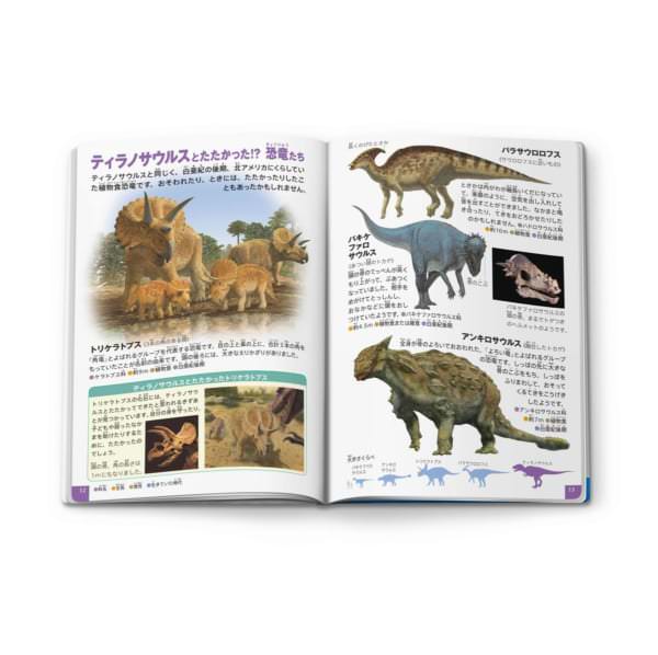 「ほんのハッピーセット」ミニ図鑑「恐竜／ティラノサウルス」内容