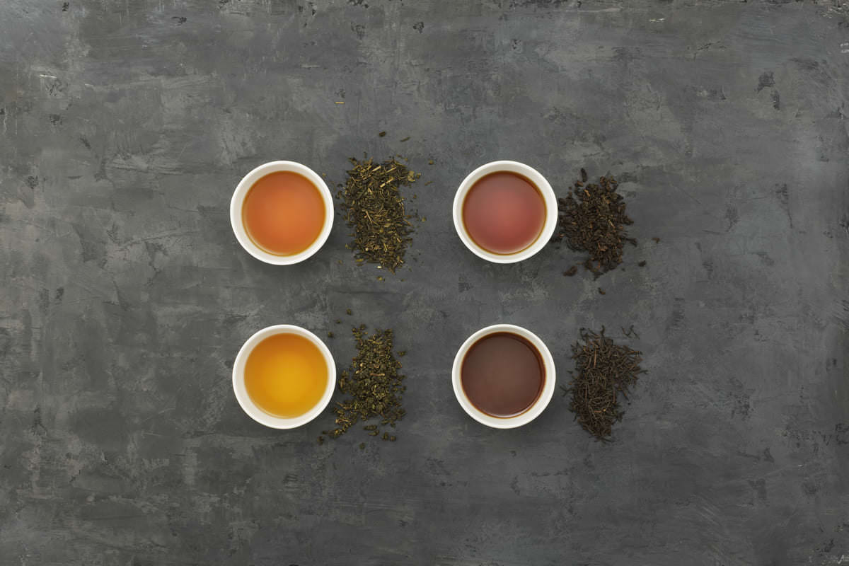 ゴンチャ4種のベースティー　茶葉イメージ