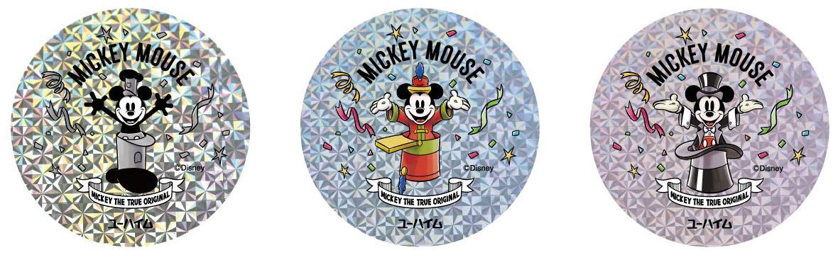 ミッキーマウスコレクションステッカー付き ユーハイム ミッキーマウス90周年デザイン バウムクーヘン Dtimes