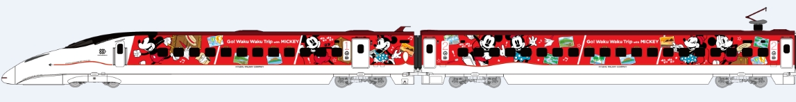 JR九州　Waku Waku Trip 新幹線　ミッキーマウス＆ミニーマウス