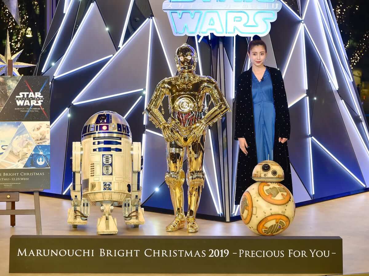 片瀬那奈さん&R2-D2&C-3PO＆BB-8