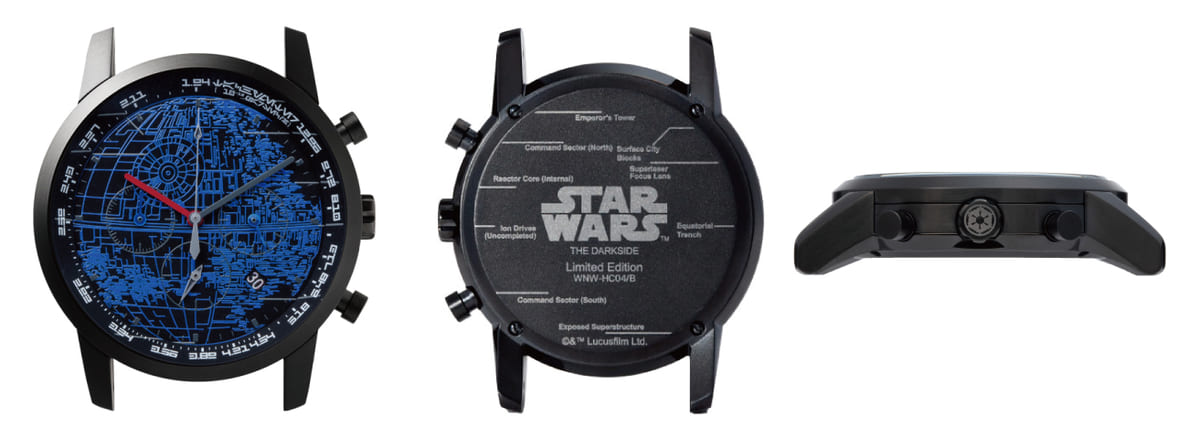 wena wrist pro Chronograph Premium Black set /STAR WARS limited edition “THE DARK SIDE”ウラ