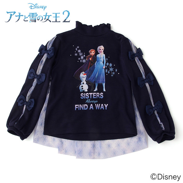 ”アナと雪の女王2”デザイン 後ろ切替Tシャツ２