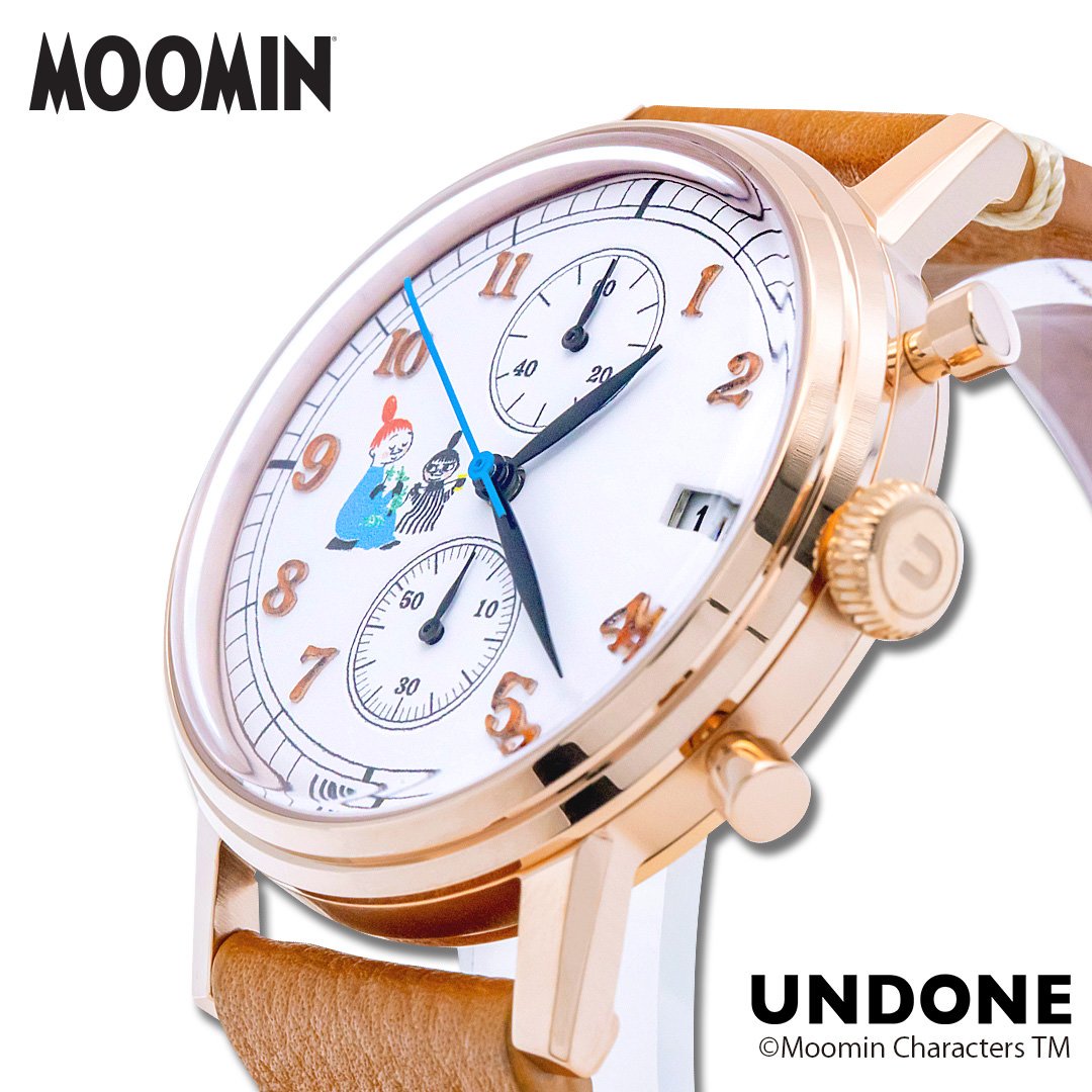 洗練デザインの50本限定リミテッドモデル！UNDONE「ムーミン」腕時計