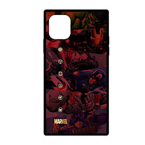 PGA「MARVEL」iPhone用ガラスハイブリッドケース アベンジャーズ/ブラウン