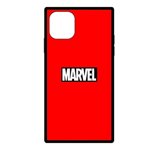 PGA「MARVEL」iPhone用ガラスハイブリッドケース ロゴ/レッド