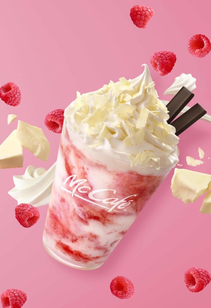 マクドナルド　プレミアムラズベリーホワイトチョコレートフラッペ