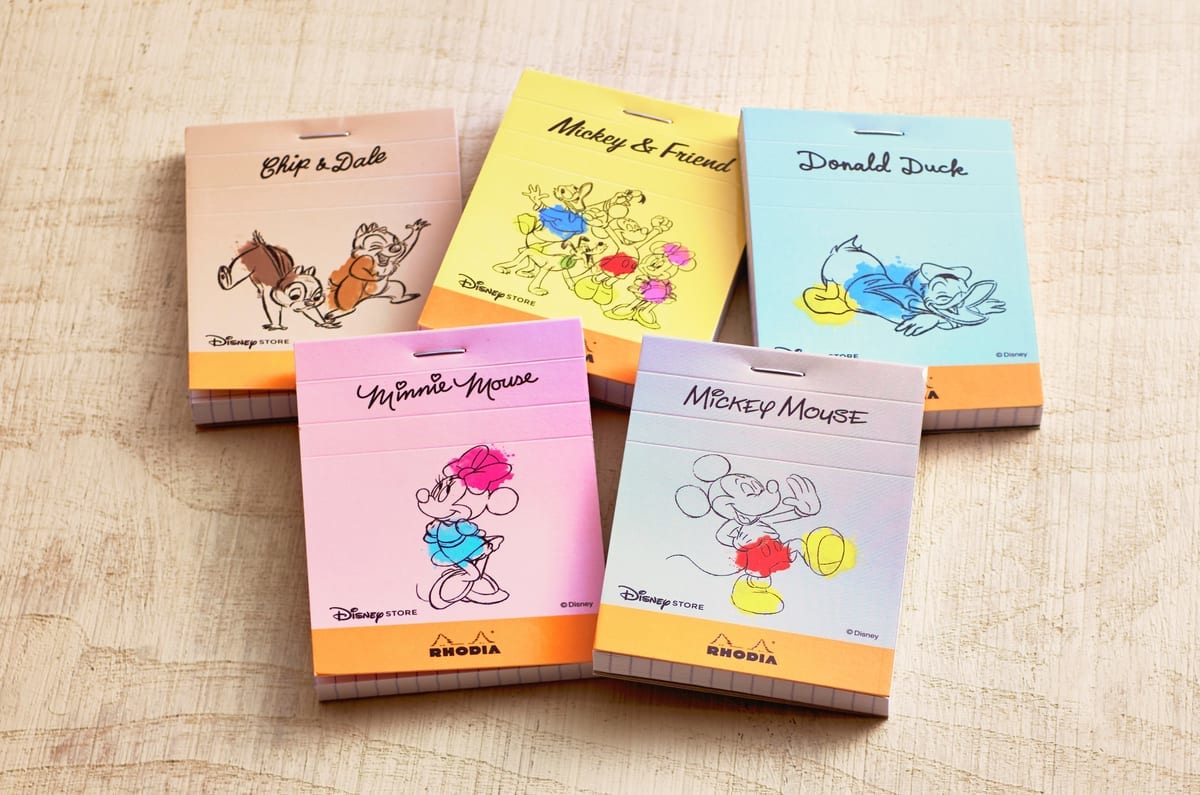 ディズニーストア「RHODIA(ロディア)」共同企画商品