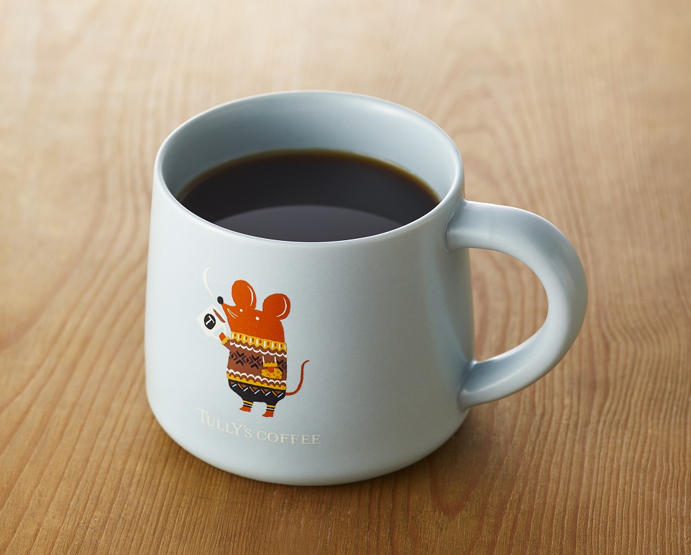 干支マグカップ（ネズミとコーヒー）