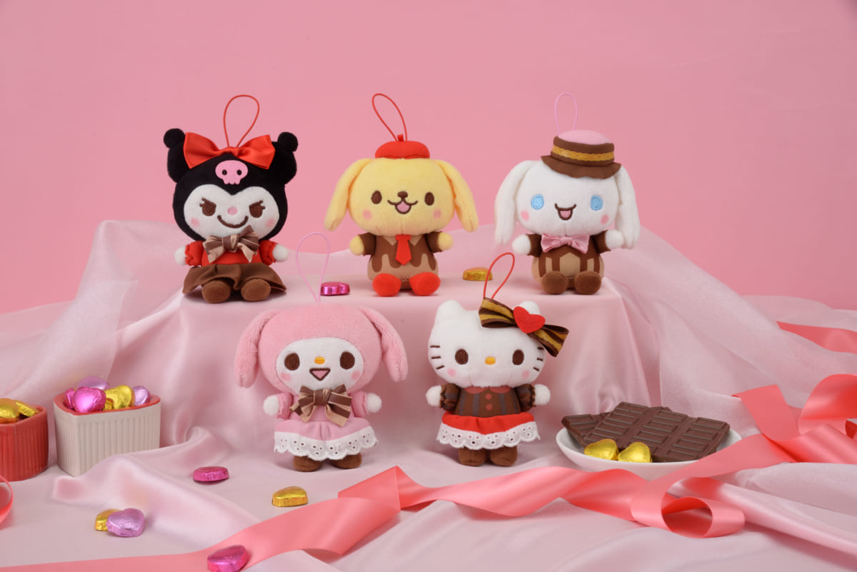 ゆるかわ　サンリオキャラクターズ　バレンタインドレスマスコット