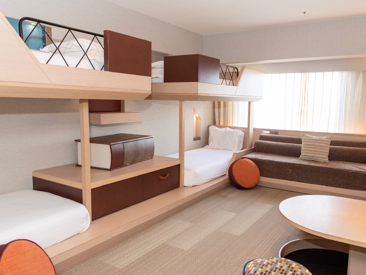 最大6名で宿泊できる2段ベッドの楽しいお部屋 ホテル ユニバーサル ポート Partyルーム Dtimes