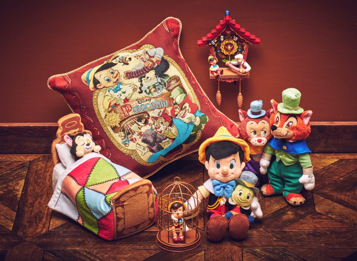 『ピノキオ』公開80周年をお祝いする特別なアートを用いたアイテムが登場
