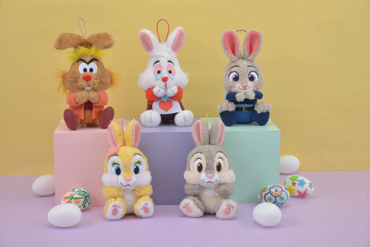 ディズニーキャラクター　イースターうさぎコレクションぬいぐるみ