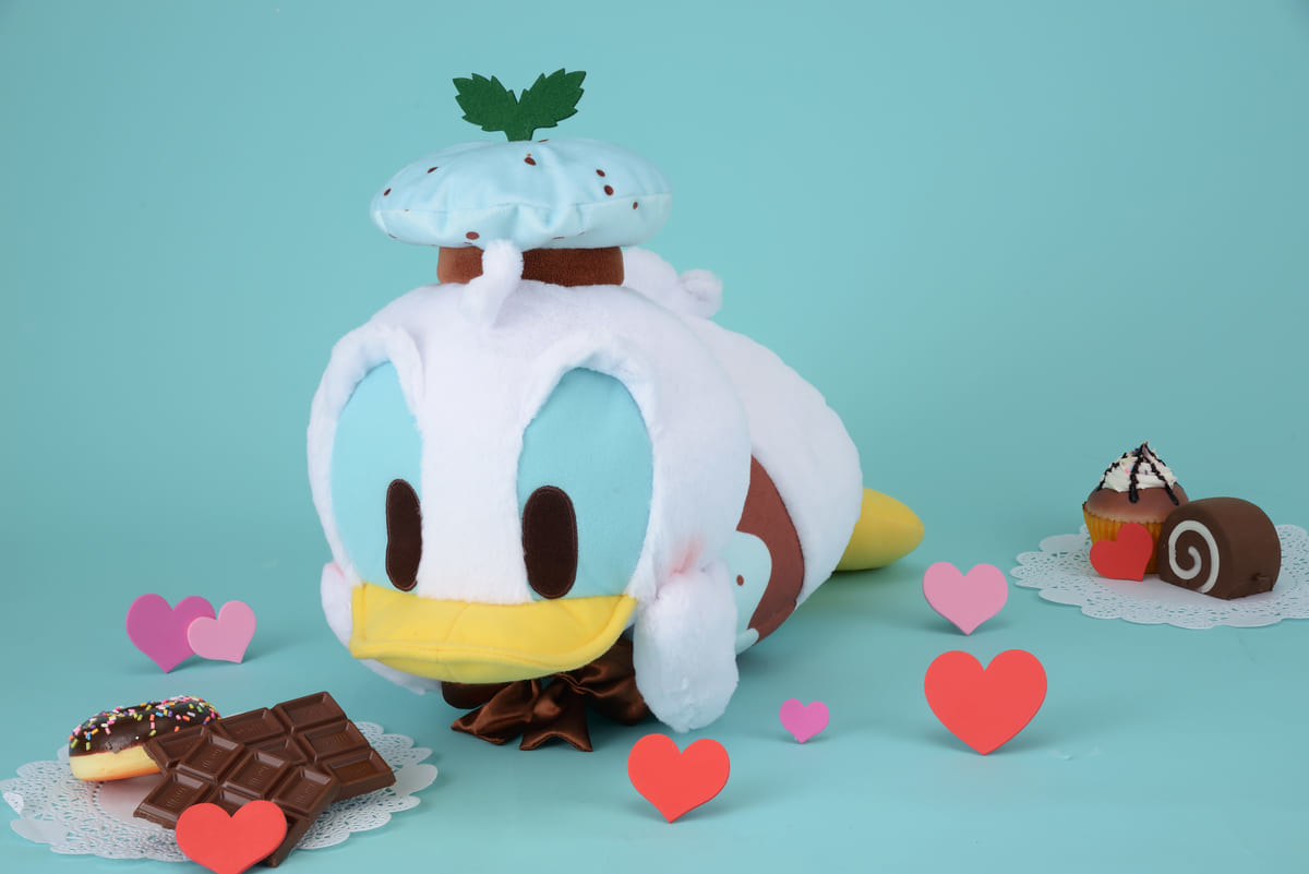 ドナルドダック 赤いほっぺ MEJチョコミントカラーぬいぐるみ