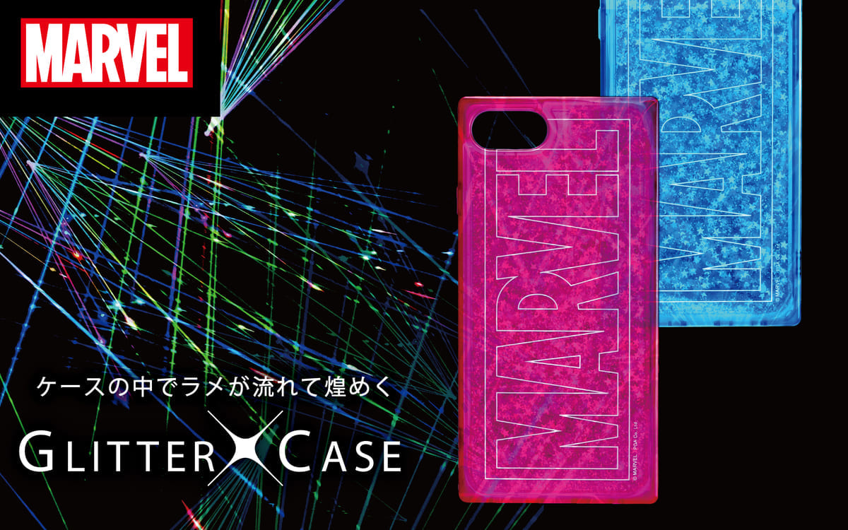 PGA「MARVEL」iPhoneグリッターケース