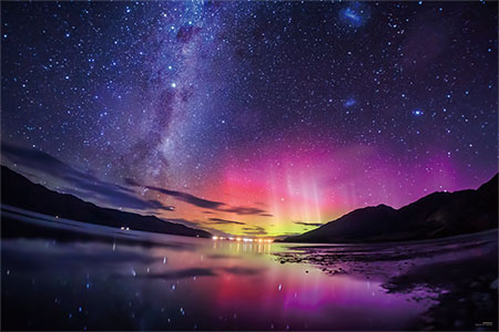 やのまん　ジグソーパズル　KAGAYA　銀河の果ての南極光（ニュージーランド）