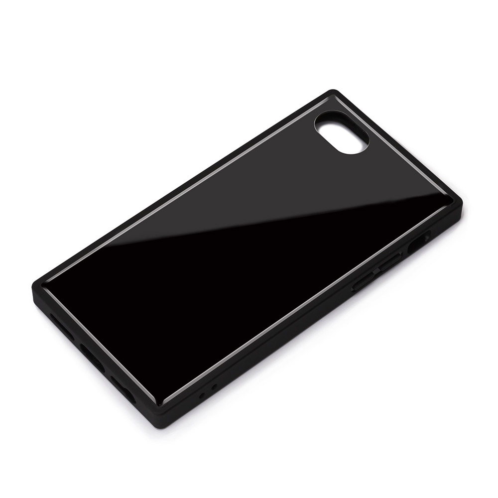 iPhoneSE（第2世代）用 ガラスハイブリッドケース ブラック