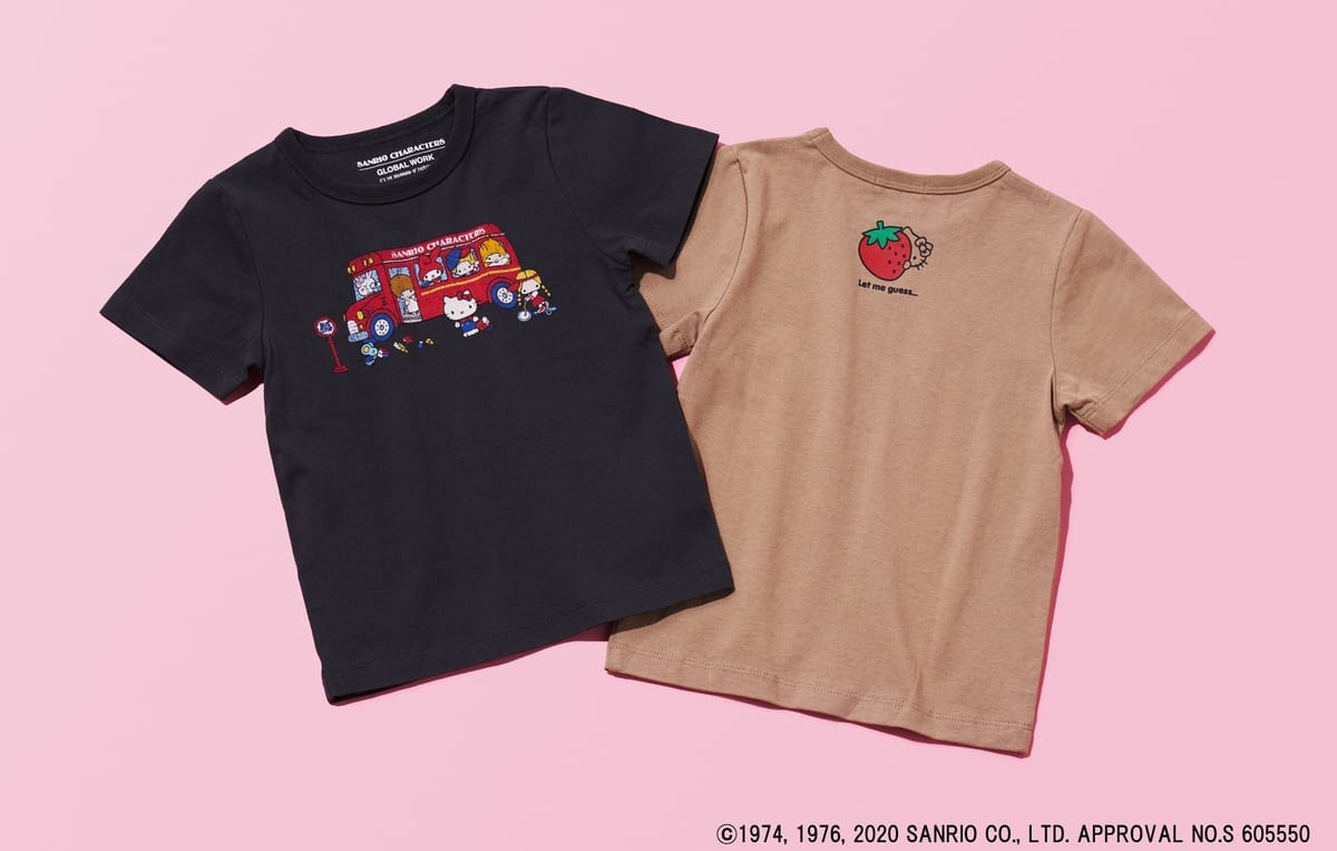 GLOBAL WORK「サンリオキャラクター」Tシャツ