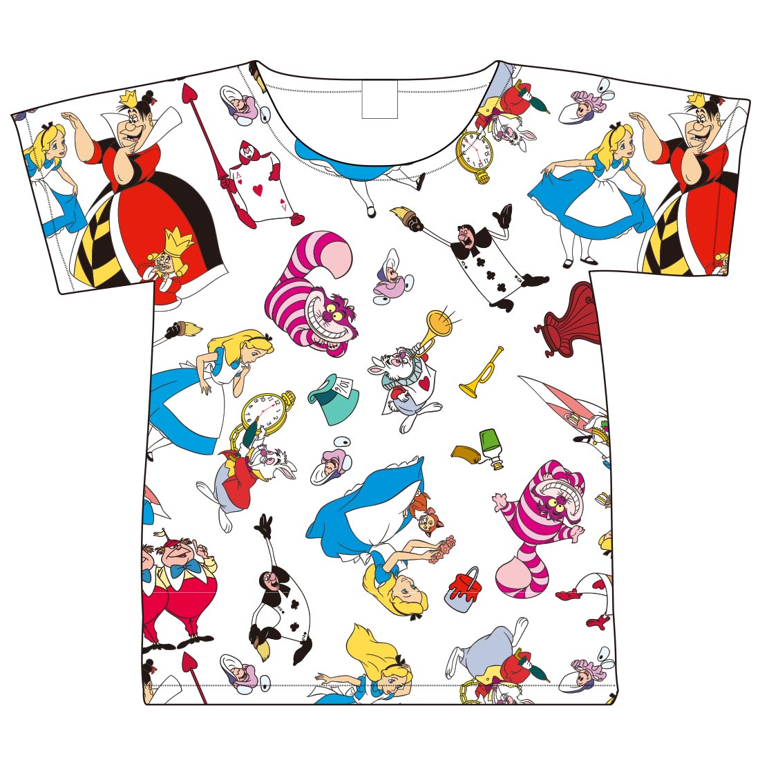 ふしぎの国のアリス/Tシャツ/オールスター（Mサイズ）
