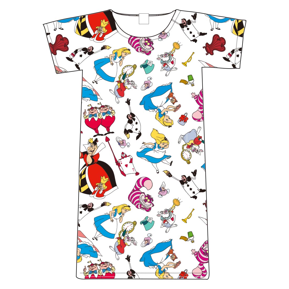 ふしぎの国のアリス/ロングTシャツ/オールスター